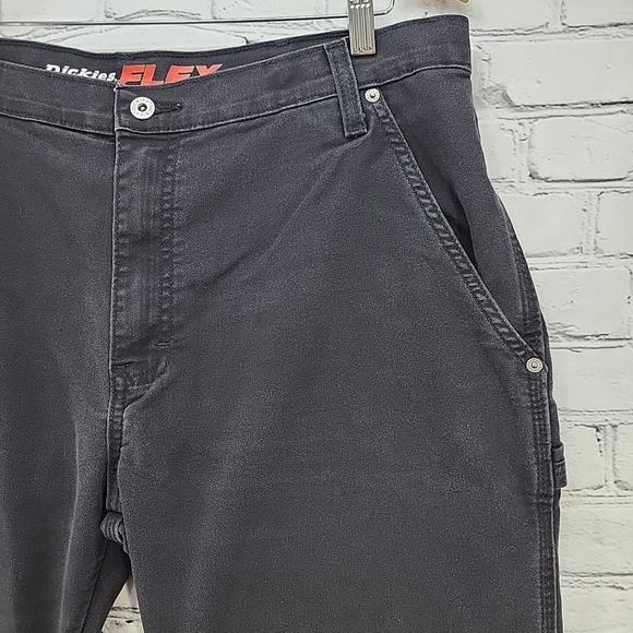 Dickies Flex Jeans Pants Mens sz 38X32 Black Workwear Flaw - Picture 5 of 15